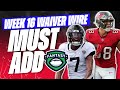 Week 16 Must Add Waiver Wire Players To Target - 2023 Fantasy Football Advice