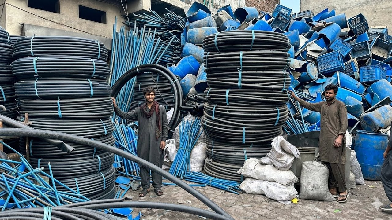 Inside the Pakistani Factory Recycling Scrap Plastic Drums into Global Water Systems