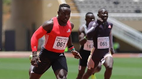 Ferdinand Omanyala wins 100m at Uganda Athletics National Trials in a time of 10.09seconds