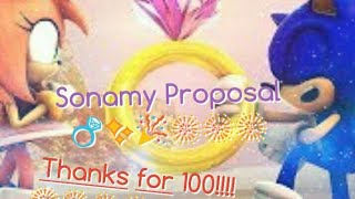 Sonic Proposal Amy Thanks For 100 Subscribeрусские Субтитры