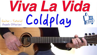 Video thumbnail of "Viva La Vida - Coldplay - Accordi Chitarra"