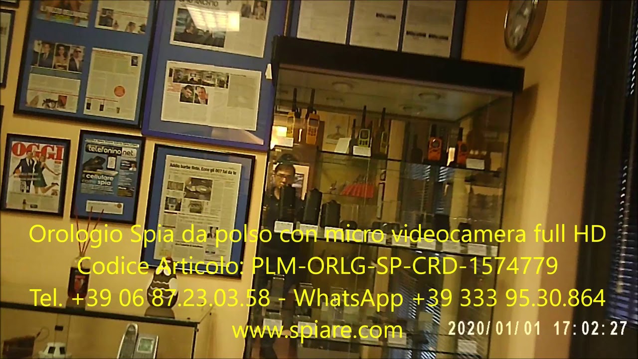 Telecamera alta definizione in orologio da polso, microcamera con