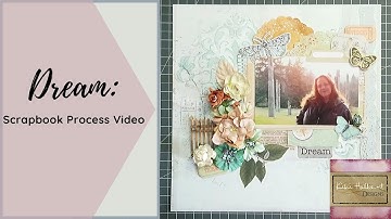 Scrapbooking Mixed Media Layout Process Video using 49 & Market