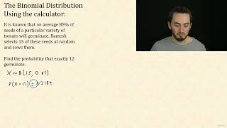 5 -Calculator Use The Binomial Probability Distribution Function |A Level Probability & Statistics 1