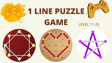 One Line with One Touch Puzzle Game -1 Line Puzzle Game solution | Pack 1 | Stage 11-25