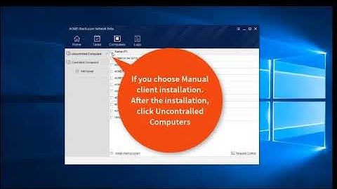 AOMEI Backupper Network Beta Video Tutorial