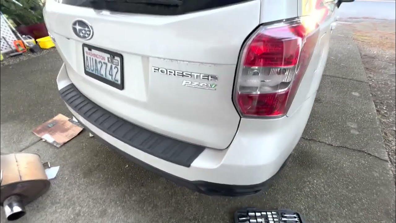 2015 Subaru Forester REPLACING MUFFLER DIY with a WALKER exhaust quiet