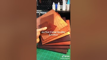 Top 3 Mistakes to Avoid in Your Leatherwork