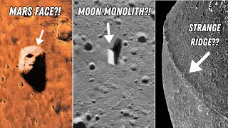 Strange Structures on other Planets and Moons