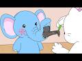 Mizu’s Gentle Skin Care for a Baby Elephant | ASMR Animation | Life in Shirakawa