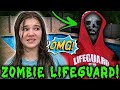 Zombie Lifeguard! Worst Lifeguard Ever (Carlaylee HD Skit)