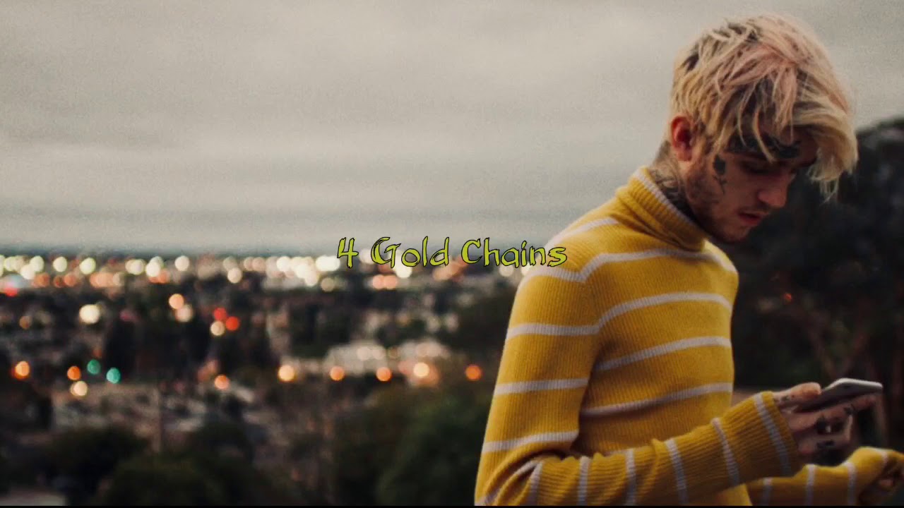 4 Gold Chains Lil Peep (Lyrics) YouTube