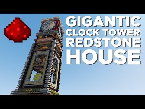 Minecraft Redstone Clock HOUSE! + World Download