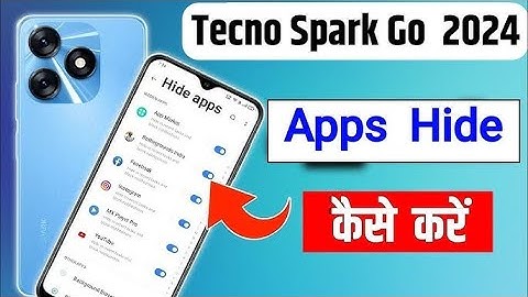 Tecno Spark Go 2024 Me App Hide Kaise Kare || How To Hide Apps in Tecno Spark Go 2024 | apps hide