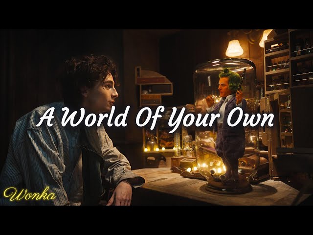 A World of Your Own - Timothée Chalamet u0026 The Cast of Wonka | WaterTower (Lyrics) class=