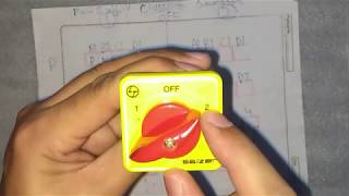 how to make change over with rotary switch ! Rotary switch se kaise change over banaye ! Electrical