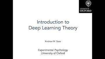 Intro to Deep Learning Theory