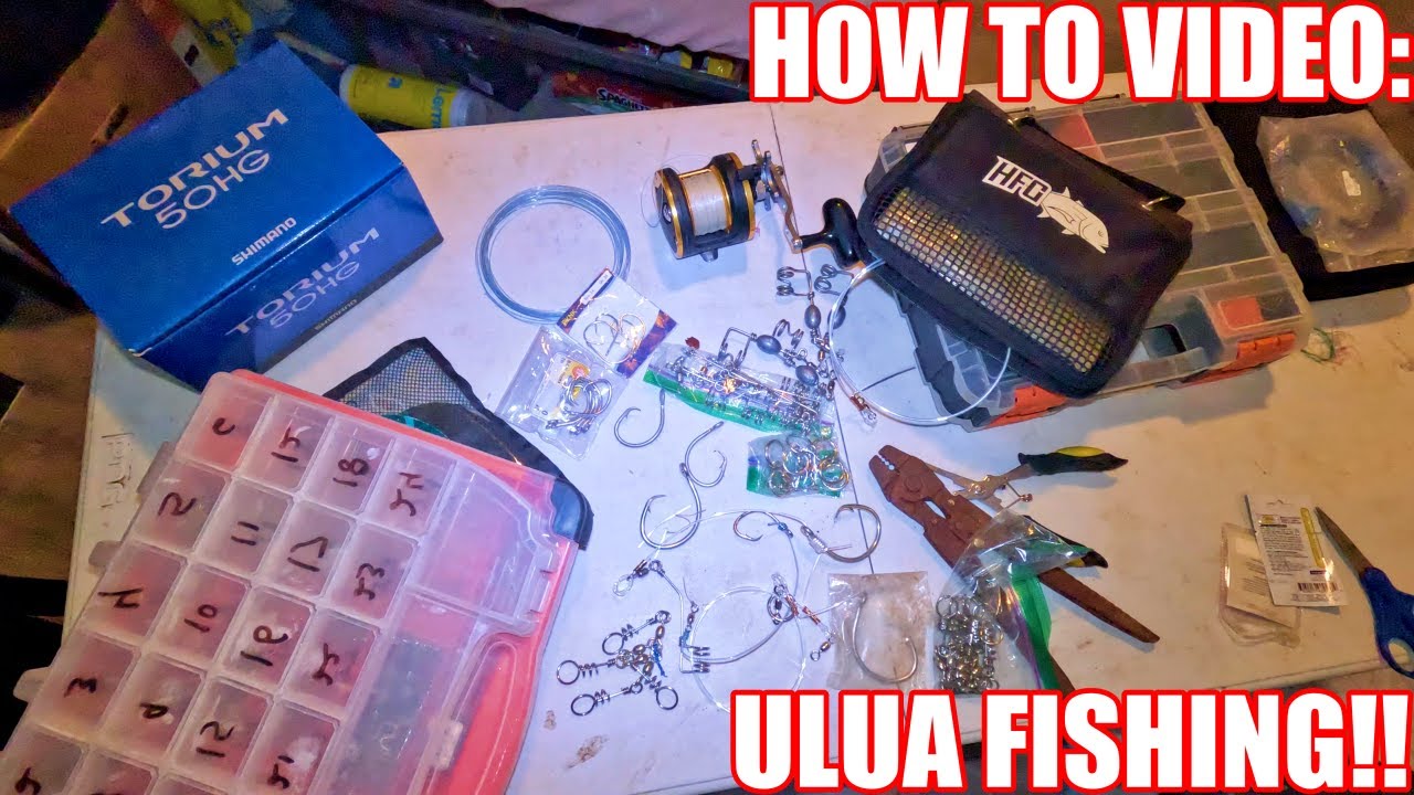 HOW TO SETUP ULUA FISHING BAITCAST AND SLIDE BAIT RIG:|ULUA FISHING HAWAII| BEST FISHING RIG HAWAII|