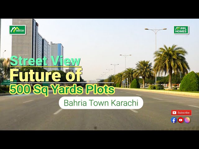 Street View Future of 500 Sq Yards Plots Bahria Town Karachi