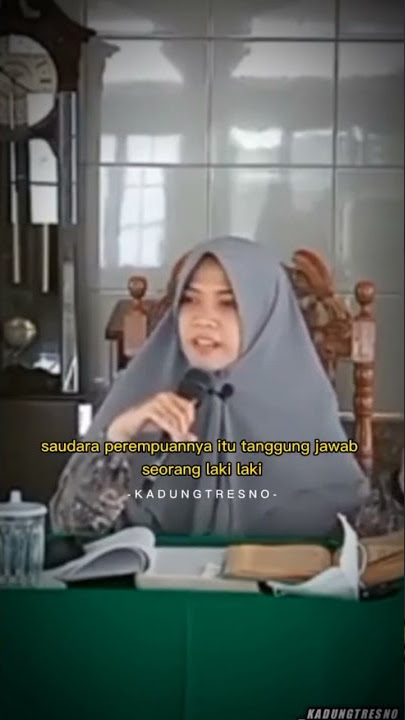 Tanggung jawab seorang laki laki