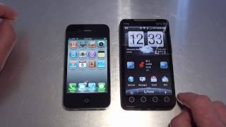 Apple iPhone 4 Vs HTC EVO 4G Video Review
