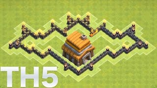 Clash of Clans - "NEW" Town Hall 5 (TH5) Defense/Trophy/Hybrid Base