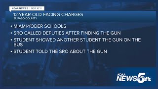 Miami-Yoder School District student charged for bringing a gun to school