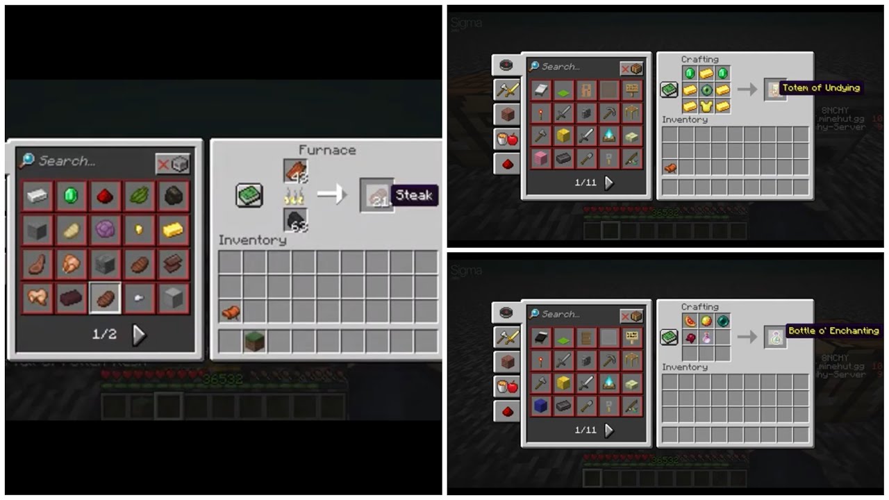 Top 4 Crafting Recipes that should be in Minecraft Datapack in desc