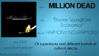 Million Dead - Bovine Spungiform Economics (synced lyrics)