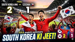 South Korea vs Czechia - Czech Republic 2-1 Highlights In-beom Hwang Goal & Hyeon-gyu Oh Goal