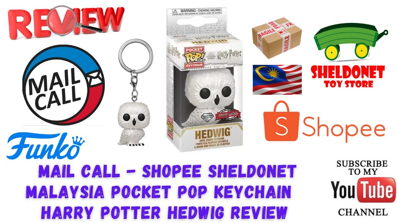 Funko Pop Mail Call - Shopee Sheldonet Malaysia Pocket Pop Keychain Harry  Potter Hedwig Review - YouTube