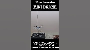 How to make mini drone without controller!!! #scienceproject #workingmodel