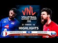 France vs Russia | VNL 2021 | Highlights | Earvin Ngapeth vs Egor Kliuka