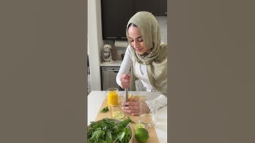 The next time you make a mint mojito mocktail, ADD MANGO! #recipe #ramadan #food