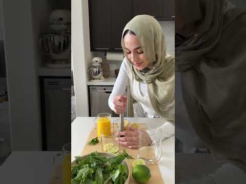 The next time you make a mint mojito mocktail, ADD MANGO! recipe ramadan food