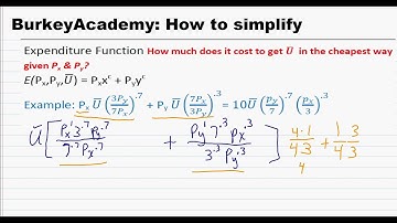 Consumer Theory Expression Simplification