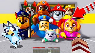 ESCAPO CON BLUEY DE LA PRISIÓN DE BARRY PAW PATROL