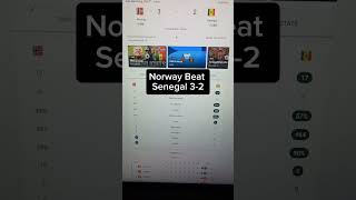 Norway 3-2 Senegal Full time reaction highlights #worldcup #shorts