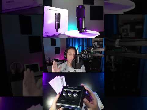 Quick Mic test At2020+ Um2 #shorts