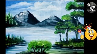 Oil Painting # MOUNTAIN # Tamil # LeToo Arts.