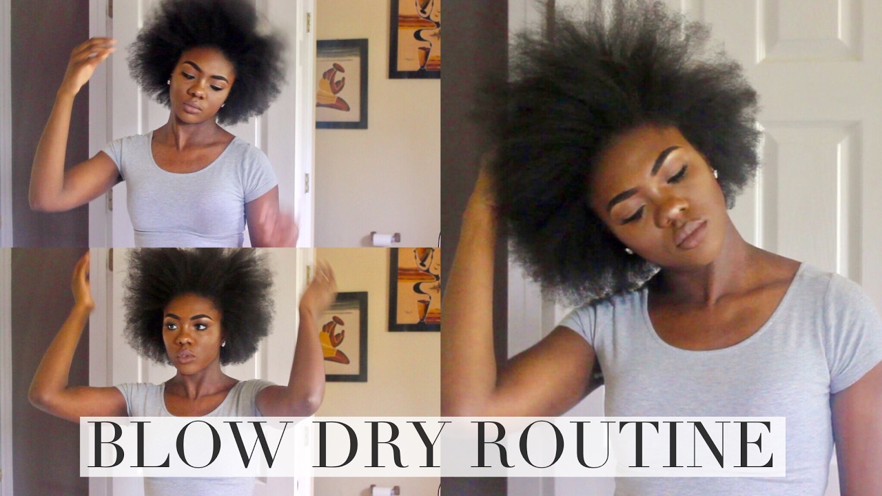 Natural Hair | Blow Dry Routine for Type 4 Hair | Courtney Lynn - YouTube