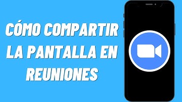 Cómo compartir la pantalla en reuniones de Zoom