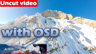 'uncut flight' with OSD to 'Gitschen' with the MOZ-7