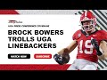 Brock Bowers hilariously trolls UGA inside linebackers | Georgia Bulldogs football
