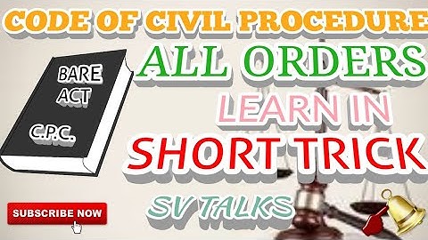#Trending #CPC #Order #Shorttricks    C.P.C. ALL ORDERS LEARN IN SIMPLE SHORT TRICK