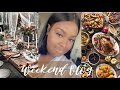 WEEKEND VLOG | CELEBRATING THANKSGIVING EARLY | NEW HAIR + CLOSET CLEAN OUT