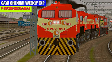 Gaya Chennai Egmore Weekly Exp Arrival at Mughalsarai || MSTS Open Rails || Indian Train Simulator