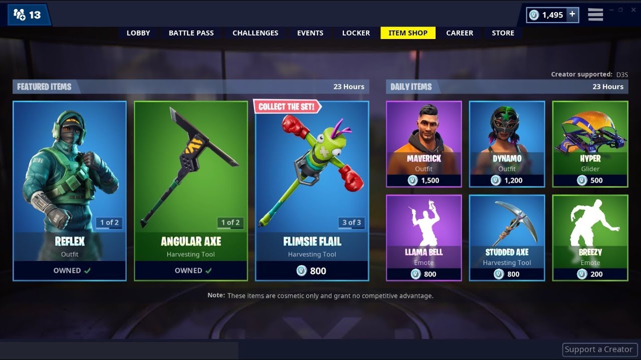 Fortnite item shop today march 25 2019