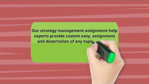 Strategy Management Assignment Help
