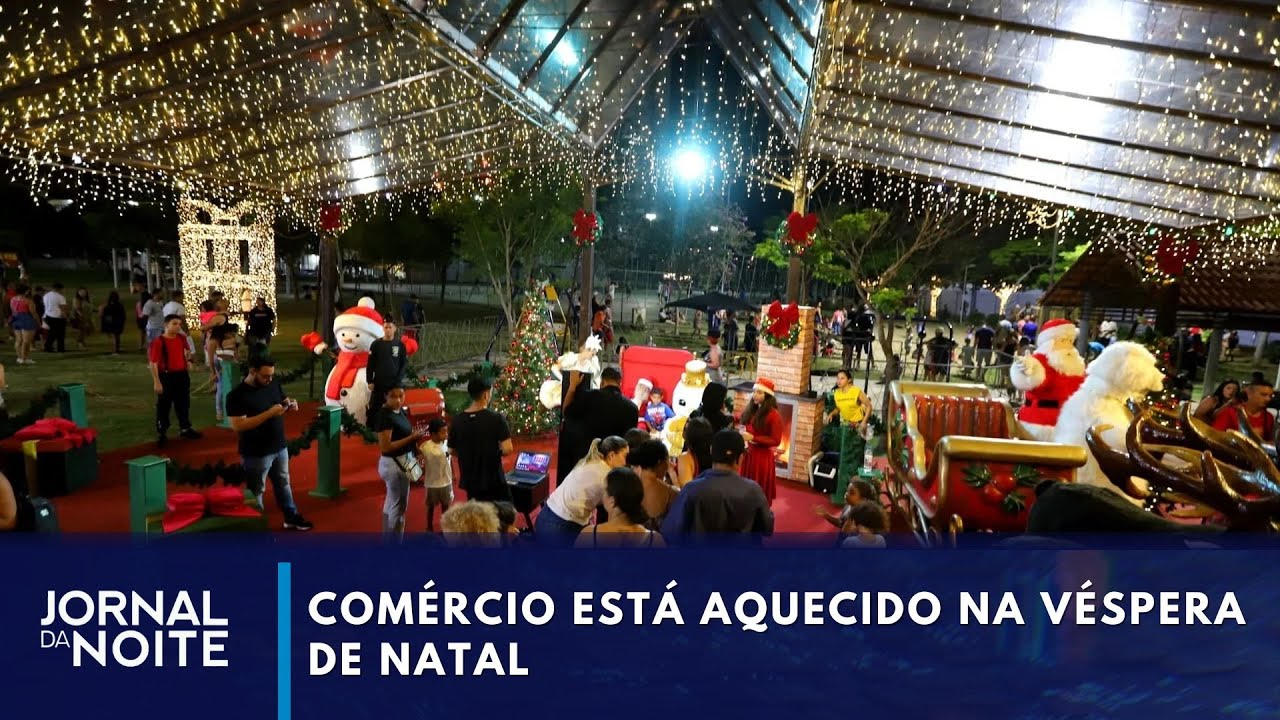 Comércio está aquecido na véspera de Natal